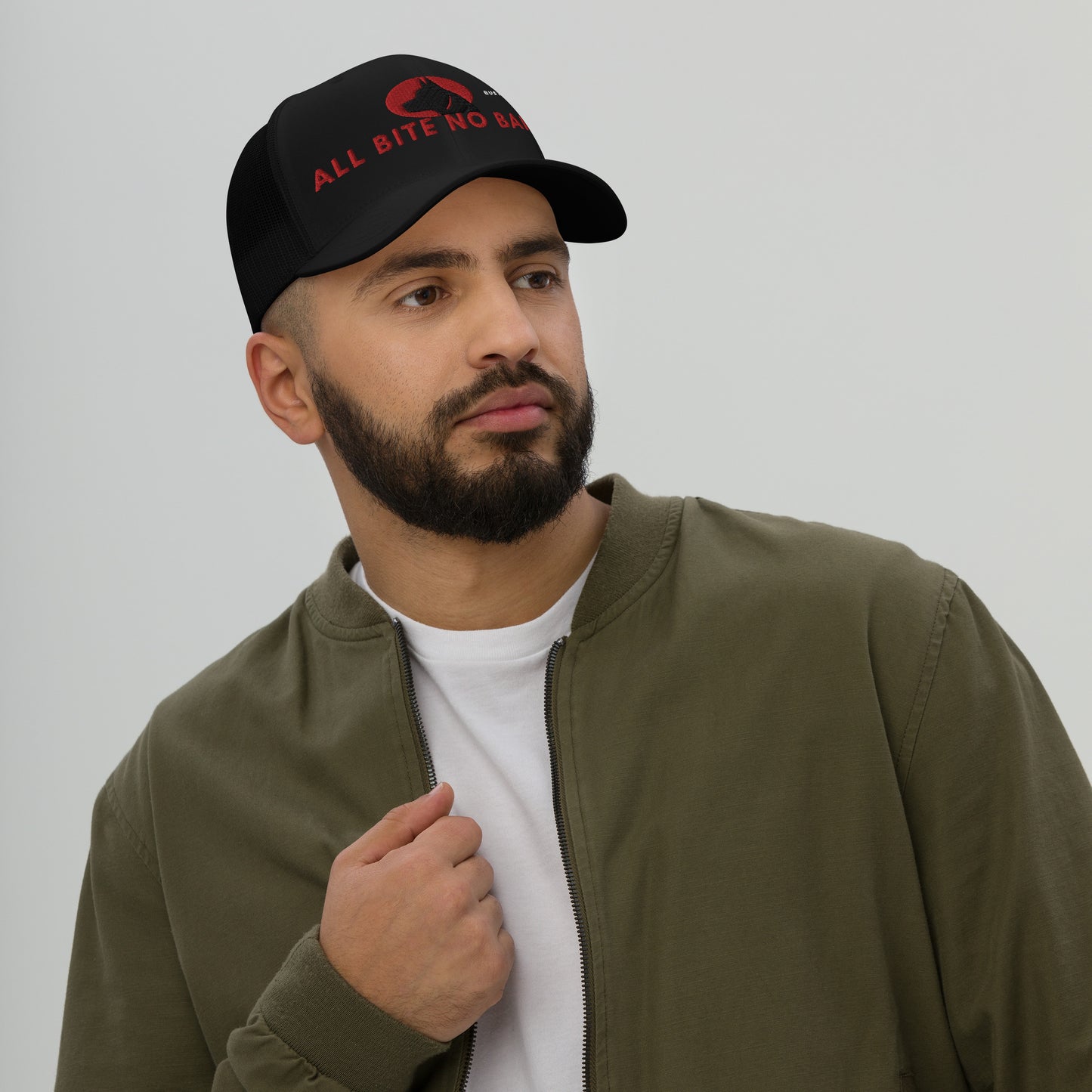 All Bite No Bark Trucker Cap